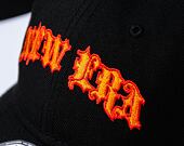 Kšiltovka New Era - 9TWENTY Flame - Black / Orange