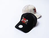 Dámská kšiltovka New Era - 9FORTY Trucker - Birds & Roses Tattoo - Black