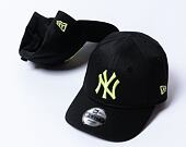 Dětská Kšiltovka New Era - 9FORTY League Essential - NY Yankees - Black / Neon Yellow