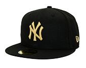 Kšiltovka New Era - 59FIFTY "MLB Metallic" - NY Yankees - Black / Gold