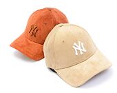 Kšiltovka New Era - 9FORTY MLB Cord - NY Yankees - Beige / White