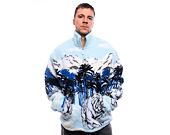 Fleecová Bunda Karl Kani Metal Signature Ice Tiger Teddy Troyer black/off white/light grey