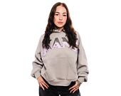 Dámská Mikina Karl Kani Woven Signature Glitter OS Hoodie light grey