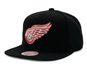 Kšiltovka Mitchell & Ness - Conference Patch Snapback - Detroit Red Wings - Black