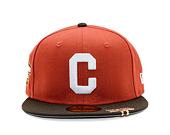 Kšiltovka New Era - MLB Visor Clip 59FIFTY - Chicago Cubs - Rust / Brown