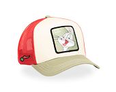 Kšiltovka Capslab - Trucker Looney Tunes - Bugs Bunny - Cream / Red