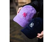 Dámská Kšiltovka New Era - MLB Cord 9TWENTY - NY Yankees - Purple / Energy Red