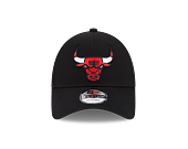 Kšiltovka New Era 9FORTY NBA Team Side Patch Chicago Bulls Black / Front Door Red