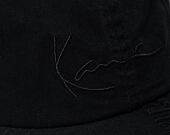 Kšiltovka Karl Kani Signature Embro Damaged Washed Cap dusty grey