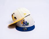 Kšiltovka New Era 9FIFTY MLB Floral New York Yankees Retro - Ivory / Majestic Blue
