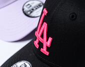 Dětská Kšiltovka New Era - 9FORTY League Essential - LA Dodgers - Black / Pink