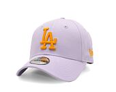 Dětská Kšiltovka New Era - 9FORTY League Essential - LA Dodgers - Pastel Purple / Orange