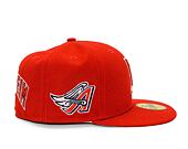 Kšiltovka New Era - 59FIFTY Upside-Down - Anaheim Angels - Scarlet