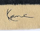 Kulich Karl Kani Signature Fluffy Beanie sand/black