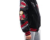 Bunda New Era - Patch Varsity Jacket - Chicago Bulls - Black / Red