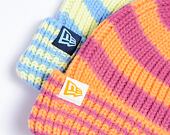 Kulich New Era - Medium Knit Stripe Beanie - Orange / Pink