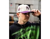 Kšiltovka New Era - 59FIFTY Low Profile "Late Fall Vibes" - NY Yankees - Cream / Purple