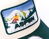 Kšiltovka New Era - 9FORTY A-Frame Trucker Ski Patch - Green / Off White