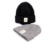 Kulich Upfront Stranded Beanie Dark Grey Melange