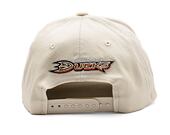 Kšiltovka Mitchell & Ness - NHL Anaheim Ducks - Classic Red - khaki