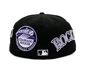 Kšiltovka New Era - MLB Image Drop - All Over Print 59FIFTY - Colorado Rockies - Black