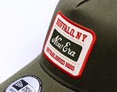 Kšiltovka New Era - Buffalo Patch 9FORTY Trucker - New Olive