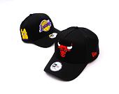 Kšiltovka New Era - NBA Side Patch 9FORTY A-Frame - Chicago Bulls - Black