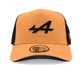 Kšiltovka New Era - F1 Seasonal 9FORTY Trucker - Alpine Racing - Ochre / Black