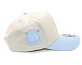 Kšiltovka New Era - MLB Cream & Patch 9FORTY A-Frame - Oakland Athletics - Cream / Pastel Blue