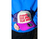 Kšiltovka New Era - Graphic 9FORTY Trucker - Burgundy / Blue