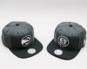 Kšiltovka Mitchell & Ness G3 Logo Atlanta Hawks Grey/Black Snapback