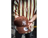 Kšiltovka New Era 9FORTY MLB Mens Houndstooth New York Yankees Brown