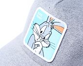 Kšiltovka Capslab Looney Tunes Trucker - Bugs Bunny - Silver Grey