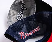 Kšiltovka New Era 9FORTY A-Frame Trucker MLB Logo Trucker Atlanta Braves - Scarlet / Navy
