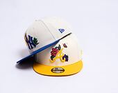 Kšiltovka New Era 9FIFTY MLB Floral Atlanta Braves Retro - Ivory / Juicy Yellow