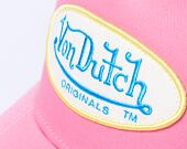 Kšiltovka Von Dutch Trucker Boston - Pink/White