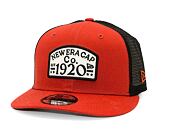 Kšiltovka New Era - 9FIFTY Trucker Pre-Curved Branded Patch - Rust