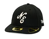 Kšiltovka New Era - 59FIFTY Low Profile Branded Script - Black