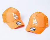 Dětská Kšiltovka New Era - 9FORTY Trucker League Essential - LA Dodgers - Orange