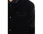 Bunda New Era - Patch Varsity Jacket - Chicago Bulls - Black