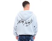 Mikina Karl Kani - Authentic Star Logo OS Full Zip Hoodie - Light Blue