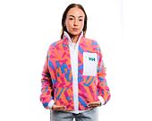 Dámská Bunda Helly Hansen - Woman Imperial Printed Pile Snap - Magenta