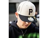 Kšiltovka New Era - 59FIFTY Low Profile "Late Fall Vibes" - Pittsburgh Pirates - Cream / Black