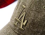 Kšiltovka New Era - 9TWENTY MLB Harris Tweed - LA Dodgers - Olive