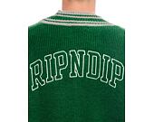 Svetr Rip N Dip - Team Spirit Varsity Cardigan  (Green/Grey)