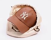 Kšiltovka New Era - 9FORTY MLB Leather - NY Yankees - Brown / White