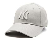 Dámská Kšiltovka New Era - MLB Metallic Denim 9FORTY - NY Yankees - Silver / White