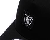 Kšiltovka New Era - NFL Metallic Patch 9FORTY A-Frame - Las Vegas Raiders - Black / Silver