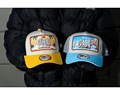 Kšiltovka New Era - License Plate 9FORTY Trucker - Stone / Grilled Yellow