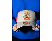 Kšiltovka New Era - Summer Patch 9FORTY Trucker - Stone / Orange